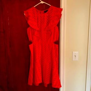 Bardot cut out dress